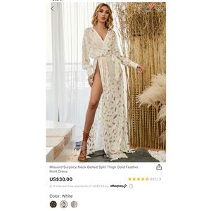 SHEIN split thigh dress